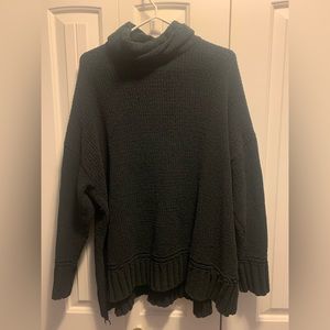 Aerie oversized black turtleneck